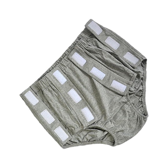 Langgg Women Adults Reusable Incontinence Pant Diaper Protective Grey XL
