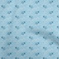 thumbnail image 1 of oneOone Cotton Silk Light Blue Fabric Ocean Wave Sewing Craft Projects Fabric Prints By Yard 42 Inch Wide, 1 of 4