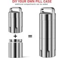 thumbnail image 3 of Titanium Small Pill Holder Keychain   Portable Pill Case  Pocket Pill Box Container Carrier to Hold Pills  Vitamins  Fish Oil  Supplements, 3 of 6