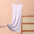 thumbnail image 4 of Diufon Robe de Pyjama pour Femme Été Mince Respirante Sans Manches Col Ras du Cou Chemises de Nuit Décontractées Amples Vêtements de Nuit pour la Maison, 4 of 4