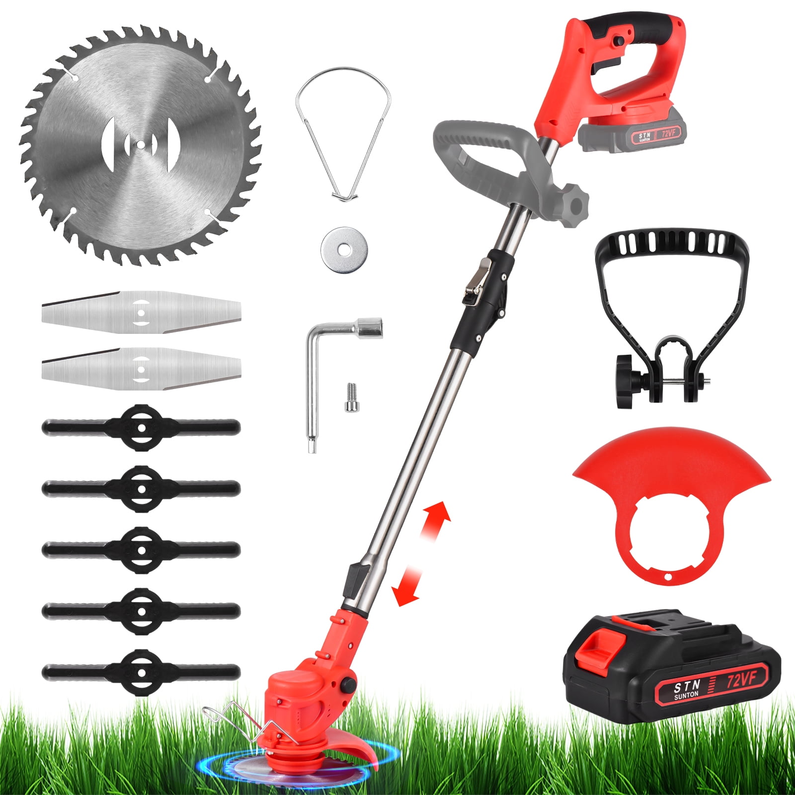 Electric Lawn Mower,Types Lawn Dsfen Tool Eater 1500mah Lawn With 1 Types Adjustable Weed Battery Powered / 3 Lawn Mower 3 Types Weed Qisuo Weed Lawn Weed 1 Battery Tool Adjustable With Battery /