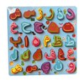 thumbnail image 4 of Wooden Alphabet Puzzle Board Montessori Puzzle Game Birthdays Gifts Learning Toy Arabic Letters, 4 of 9