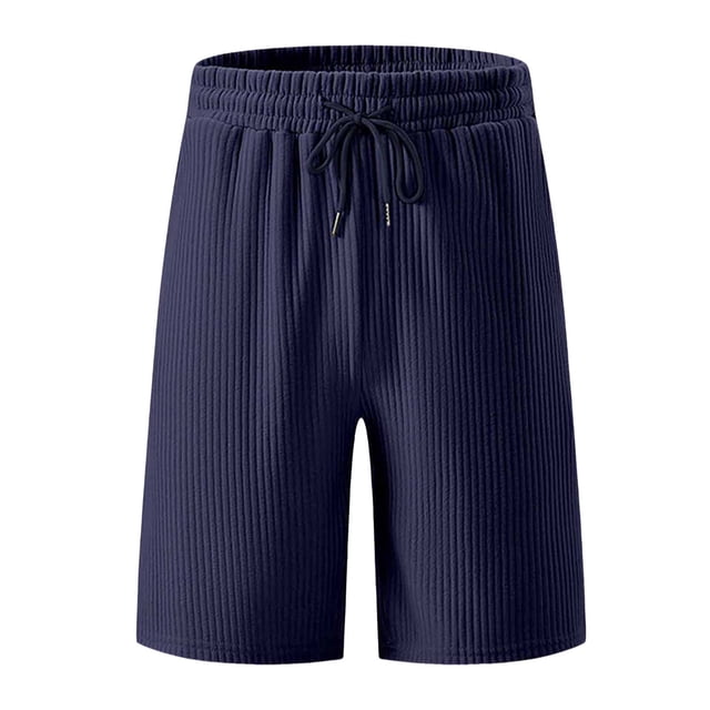 Ramiter Sports Shorts Men's Lightweight Terry Short Navy,S