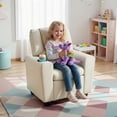 thumbnail image 4 of Costway Fauteuil Inclinable pour Enfants avec Porte-Gobelet et Poche Latérale Dossier et Repose-Pieds Réglables Beige, 4 of 10