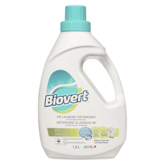 Biovert Détergent Liquide pour Lessive en Coton Frais