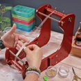 thumbnail image 2 of Adjustable Standing Bead Looms, Wood Beading Looms Kit with 4 Length Options, Work Area 7.5" to 10.5", 2 of 8