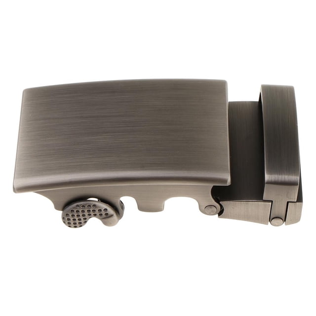 Esquirla Ratchet Belt Buckle Rectangle Automatic Slide Buckle for Belt Strap 34-36mm Gray