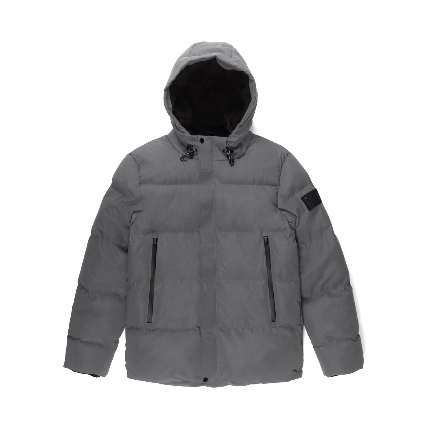Dark Black Men's Winter Puffer Jacket