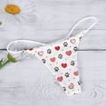 thumbnail image 5 of FhsagQ Panties Womens Panties Robe Comfort Soft G String T Back Low Rise Panties Underpants Women's Women's Panties Panties for Women Plus Bra & Underwear Set Women's Panties Crotchless White S, 5 of 5