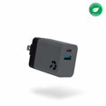thumbnail image 1 of Wally Mini 20W Dual Port USB-C et USB Power Delivery Chargeur Mural Charbon, 1 of 5