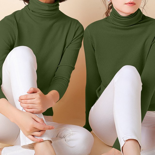 DPTALR Blouse pour Femmes à Col en R, Manches Longues, Coupe Ample, Couleur Unie