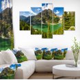 thumbnail image 1 of Greeny Alpine Reservoir - Landscape Canvas Art Print, 1 of 3
