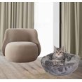 thumbnail image 4 of Pet bed oval bed Grey wave microfiber, 4 of 4