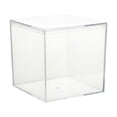 thumbnail image 1 of Dvruxg Clear Hard Plastic Display Case, Clear Gift Box for Party Favors, Clear Acrylic Square Cube Boxes, Plastic Square Cube Containers with Lid Plastic Storage Organizer, 1 of 5