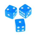 thumbnail image 2 of 100 x Translucent 16mm Six Sided Spot Dice Spot Dice RPG Games Blue, 2 of 6