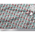 thumbnail image 3 of Soimoi Polyester Crepe Fabric Leaves & Floral Block Print Fabric by The Yard 42 Inch Wide, 3 of 4