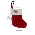 thumbnail image 2 of Herunwer Christmas Large Letters Christmas Stockings Cute Striped Christmas Tree Pendant Holiday Decorations, 2 of 2