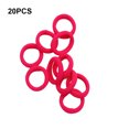 thumbnail image 2 of fastboy Bande de Cheveux 20 Pièces Haute Élasticité Extensible Coloré Style Preppy Haute Densité Cheveux Sans Accroc Corde Scrunchie Accessoires Fluorescent Rose Rouge, 2 of 6