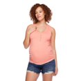 thumbnail image 4 of Paisley Sky Maternity Snap Henley Tank, 4 of 6