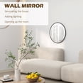 thumbnail image 4 of HOMCOM 24" Bathroom Mirror for Wall, Round Mirror for Living Room Bedroom, 4 of 10