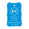 thumbnail image 1 of 100 PCS Thank You for sharing our special day Custom Made Hang Tags Personalized Wedding Favor Gift Paper Tags, 1 of 1