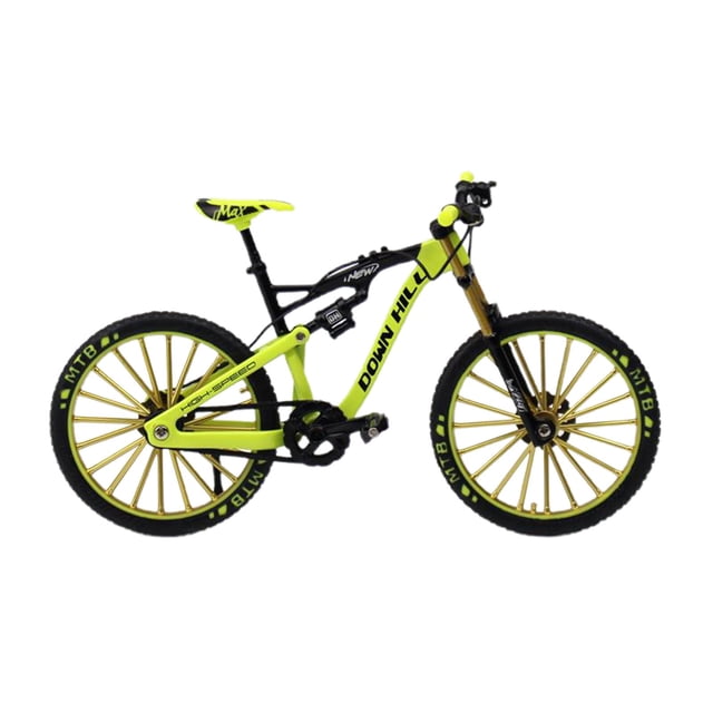 Esquirla Modèle Vélo pour Enfants Vélo Simulation Courbé Mini Modèle pour la Maison Vert