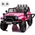 thumbnail image 2 of Royalbelle Pink 24v Ride on Car for Ages 3-8, 2-Seater UTV Truck with Remote, 2 of 7