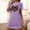 Purple, variant on Sakmal Oversized Moomoos for Women Sleep Pink Cute Lightweight Loungewear Short Crew Neck Short Sleeve Leopard Print Nightgowns S-2XL