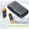 thumbnail image 2 of Sleek Weekly Pill Organizer 2 Times a Day with Double Moisture-Proof Design, Compact AM PM Box 7 Day, Case, Large Container for Medication, Vitamins, Fish Oils, Supplements -, 2 of 4