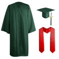 thumbnail image 1 of Ensemble Robe de Collation des Grades et Bonnet pour Adulte - Charme Année 2024, Robe en Polyester Unisexe avec Fermeture Éclair, 1 of 2