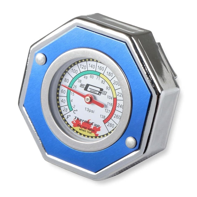 Mr. Gasket Capuchon de Radiateur 2470B 13 PSI Pression Max; Octogonal; Anodisé Bleu; Aluminium