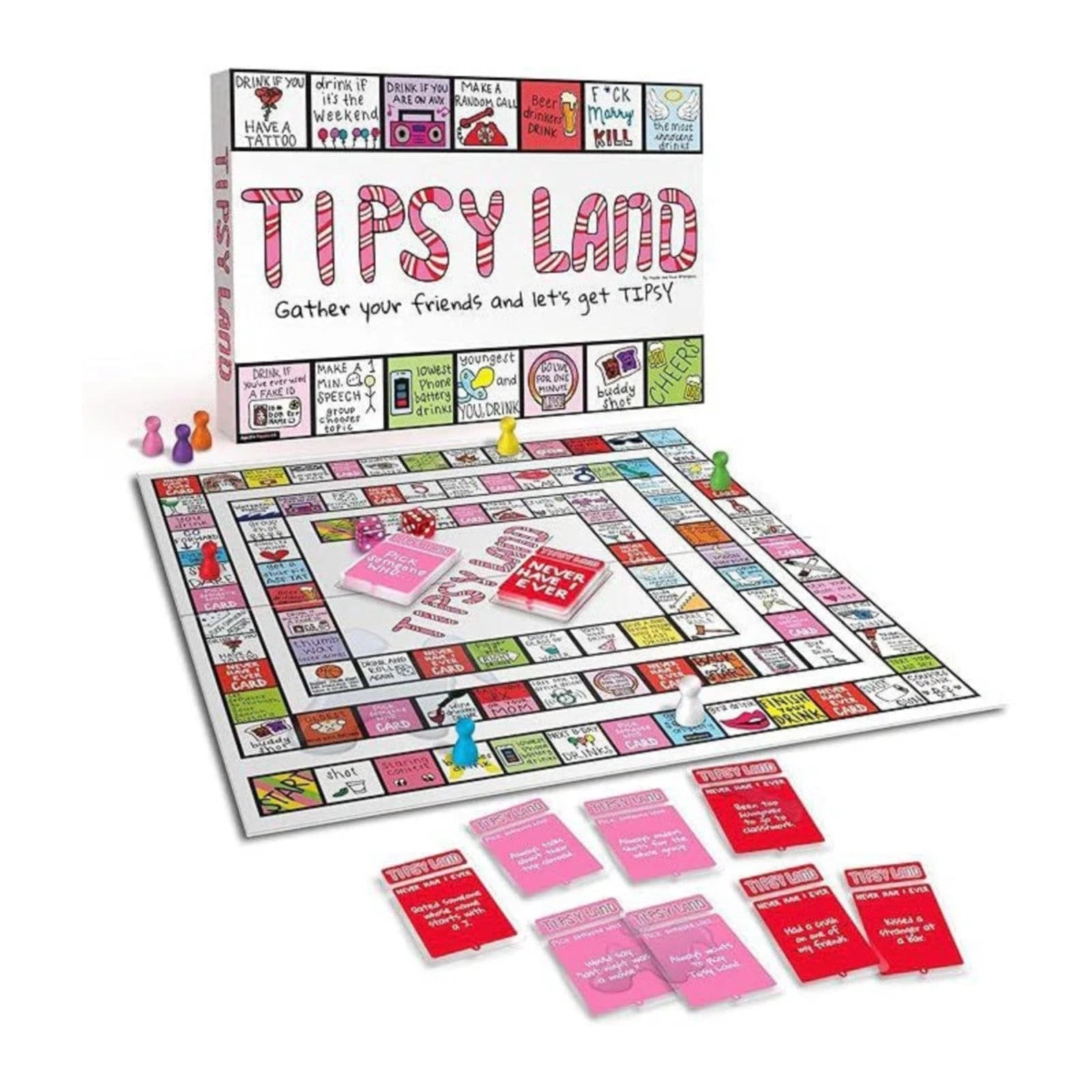ILJNDTGBE Party Board Game Drinking Game For Friends The Party Board Game Is The Drinking Game For Lots Of And Unforgettable Moments With Friends