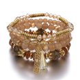 thumbnail image 4 of SIfdSeng Stackable Bead Bracelets Ladies Mens Stretch Multilayer Bracelet Set Multicolor Jewelry Silver Bracelet Stack for Women Glow Bracelets 925 Sterling Silver Bracelet, 4 of 5