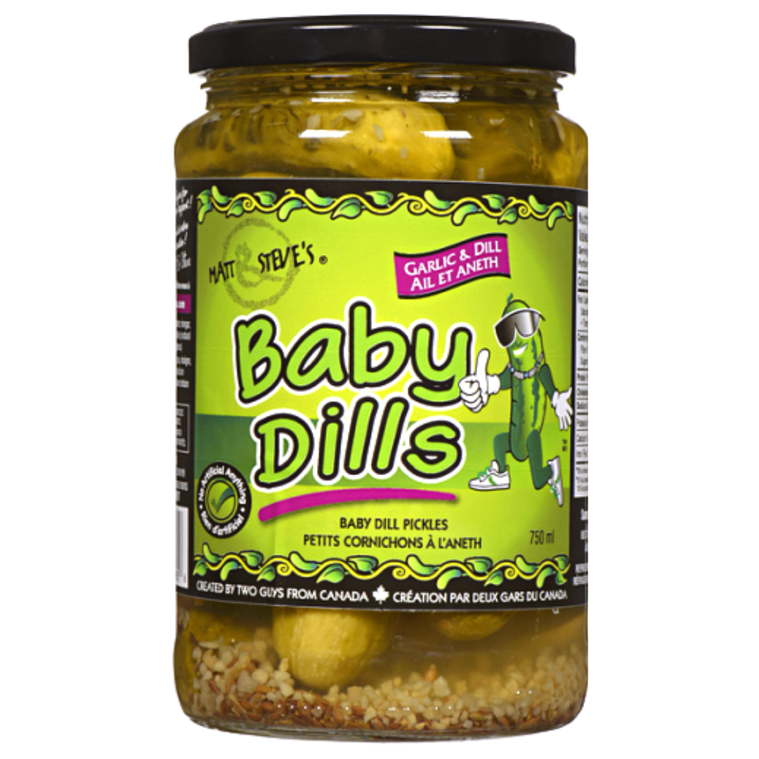 Matt & Steve's Baby Dills Garlic & Dill 750 Ml