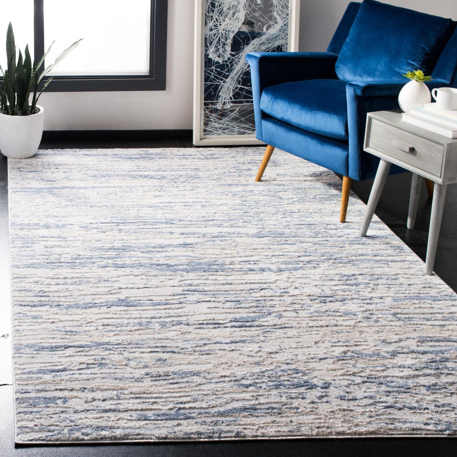 SAFAVIEH Amelia Lester Abstract Distressed Area Rug