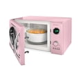 thumbnail image 4 of Nostalgia Retro Countertop Microwave Oven, 0.9 Cu. Ft. 800-Watts with LED Digital Display, Child Lock, Easy Clean Interior, Cu.Ft, Pink, 4 of 9