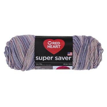 Red Heart® Fil Super Saver®, Imprimés, Acrylique #4 Médium, 5oz/142g, 236 Yards