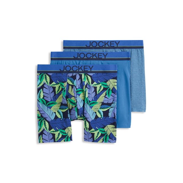 Jockey True Style 6" Boxer Brief - 3 Pack
