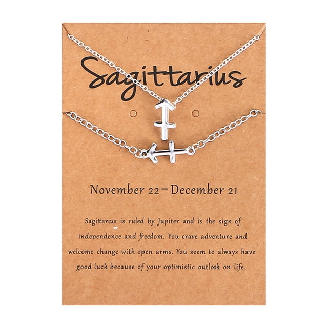 Fête du Canada Kcavykas Saison de la Rentrée Scolaire, Ensemble de Bracelet Collier Douze Constellations Collier Carte Constellation