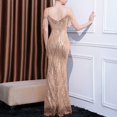 thumbnail image 4 of UPPADA Wedding Guest Dresses for Women One Shoulder Ruched Formal Evening Dress Wrap Ruffle Hem Dress Halter Bodycon Maxi Dress High Waist Party Prom Gown Cocktail Dress Clearance on sale, 4 of 7