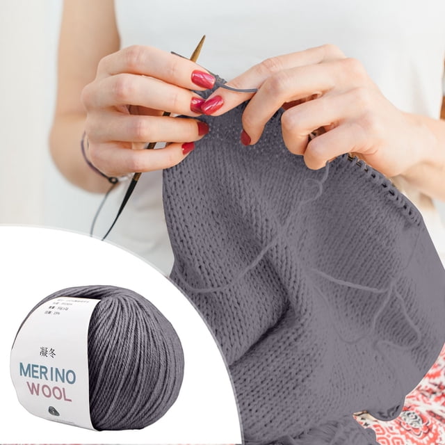 Deals! Gspmoly Wool Hand-Woven Medium Coarse Scarf Hat Overcoat Wool Merinoss Wool Wool Cashmeres Yarn Deals