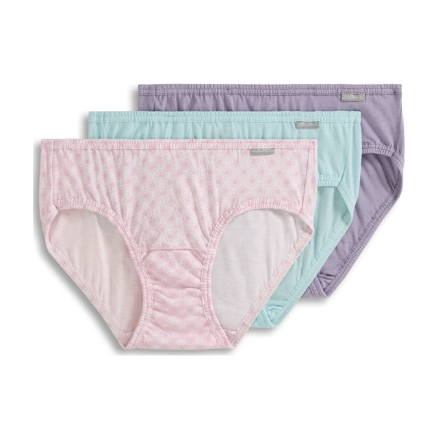 Jockey Bikini Elance 100 % Coton pour Femme - Lot de 3