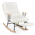 thumbnail image 1 of Costway 1 Pce Chaise Berçante pour Chambre de Bébé avec Dossier Réglable à 5 Niveaux et Repose-Pieds Rétractable, 1 of 10