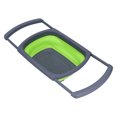 thumbnail image 4 of QIILU Strainer Basket,Kitchen Colander,Green Foldable Drain Basket Silicone Collapsible Fruit Vegetable Wash Strainer Basket For Home Kitchen, 4 of 8
