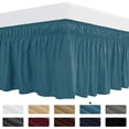 thumbnail image 1 of Subrtex Easy Fit Bed Skirts , Wrap Around Dust Ruffle with Long Tailored Drop, 1 of 6