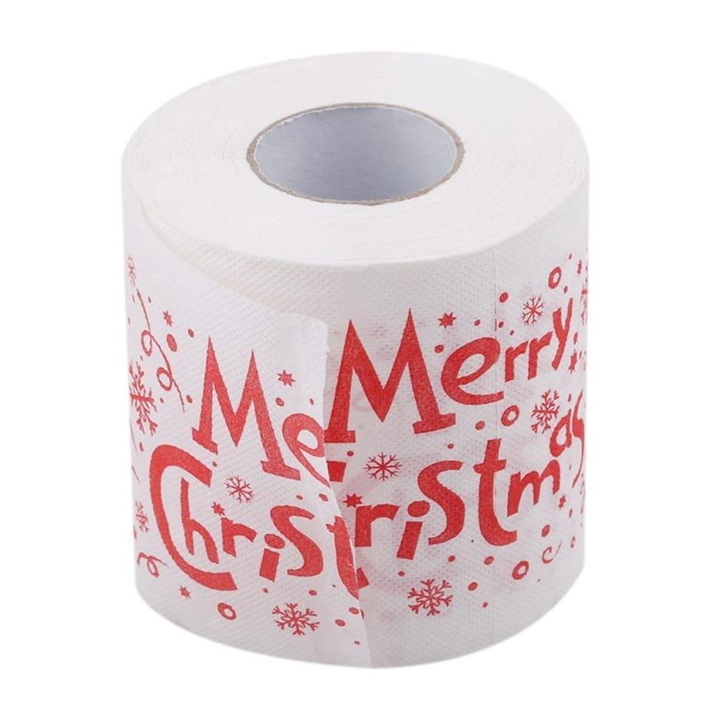 Christmas pattern color toilet paper Santa Christmas tree printed tissue C Towels Scrub Rags for Kitchen Kitchen Dish Towel Embroidery Patterns Stuff Pack Towels Glass Drying Stripe Towels Year Dish