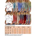 thumbnail image 2 of Bellella Hauts pour Femmes T-shirt Imprimé Floral Col Rond Tee Tunique Douce Manches 3/4 Blouse T-shirt Noir Rouge L, 2 of 2
