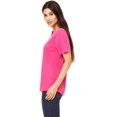 thumbnail image 4 of Bella Canvas 6400 - Relaxed Short Sleeve Jersey T-Shirt, XL, Berry, 4 of 5