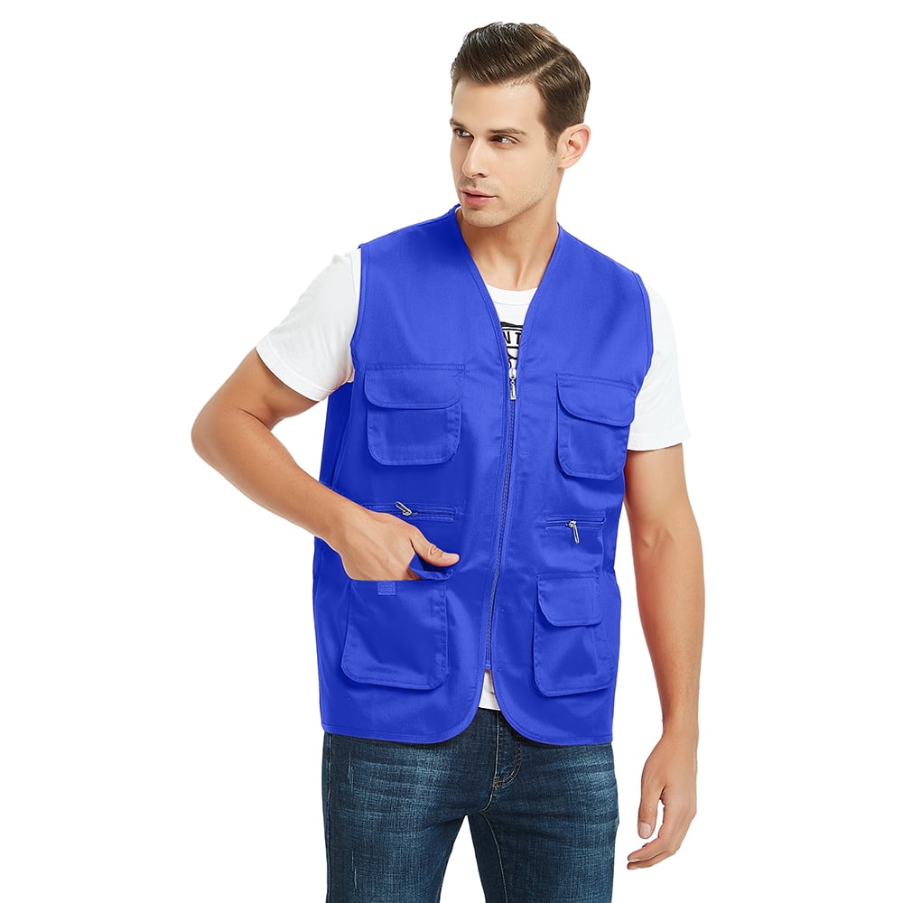 TOPTIE Adult Supermarket Volunteer Vest Travel Safari Multi-pocket