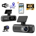 thumbnail image 3 of Maytalsory ABS Dash Cam Front Rear Dash Camera 4K/1080P 4K Dash Cam Dash Cam Recorder 24H Parking Monit-or G-sensor Wide-Angle Lens Without Card, 3 of 6